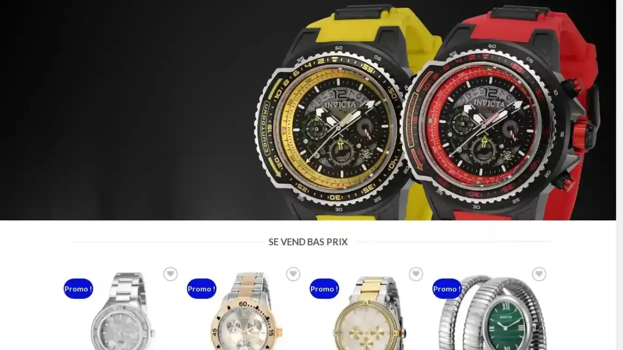 Screenshot of Non-Delivery scam website Soldeinvictawatch.com