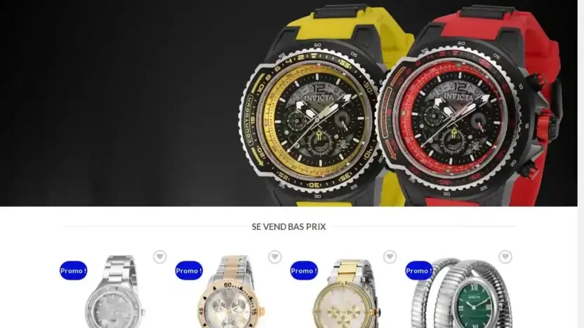 Screenshot of Non-Delivery scam website Soldeinvictawatch.com