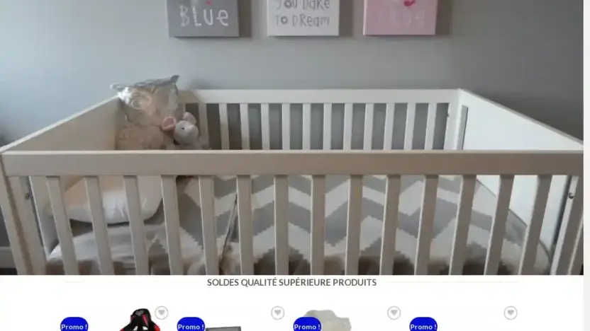 Screenshot of Non-Delivery scam website Soldepoussettes.com