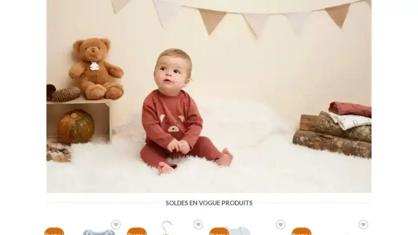 Screenshot of Non-Delivery scam website Soldeptitbisou.com