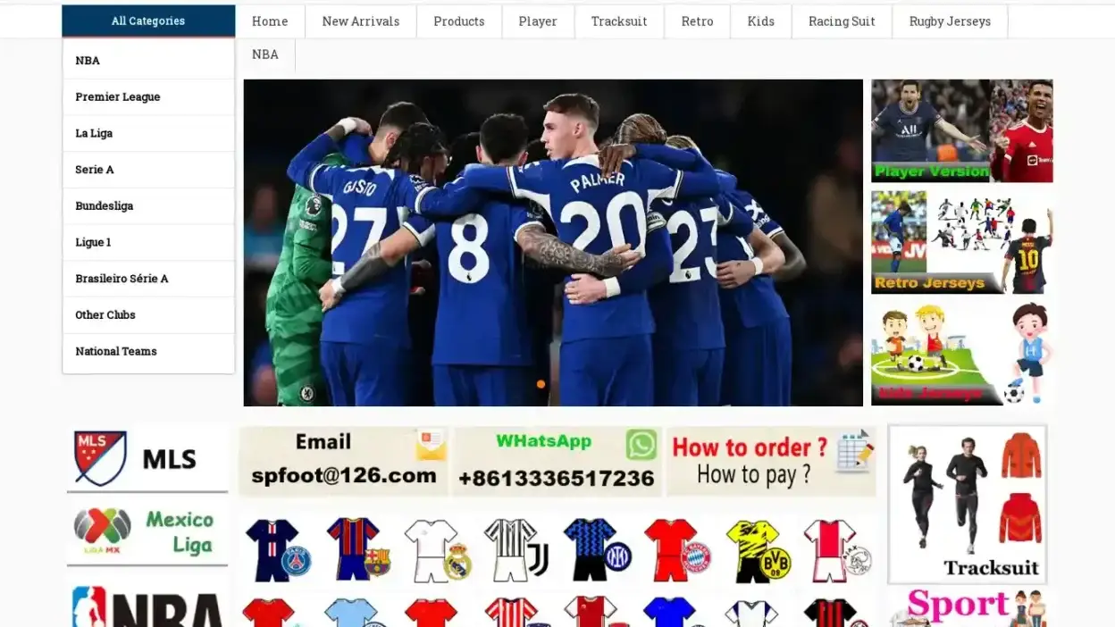 Screenshot of Non-Delivery scam website Spfoot2.com