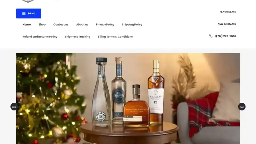 Screenshot of Non-Delivery scam website Spiritsofelegance.com