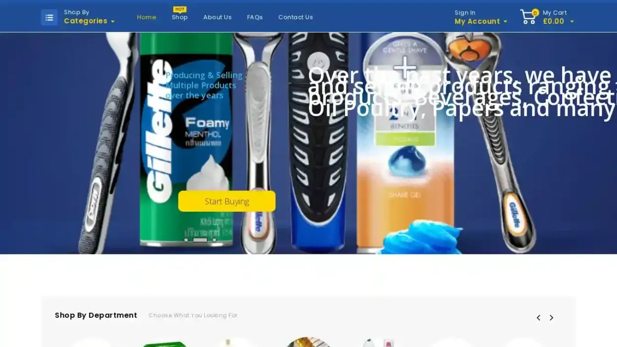 Screenshot of Non-Delivery scam website Sr-handelsug.site