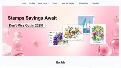 Screenshot of Non-Delivery scam website Stamponlines.shop