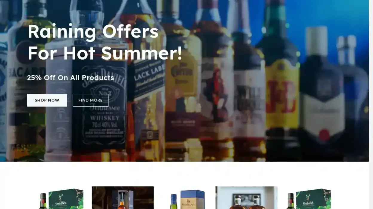 Screenshot of Whisky scam website Standardliquorshop.com