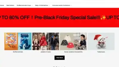 Screenshot of Non-Delivery scam website Steiffukstore.com