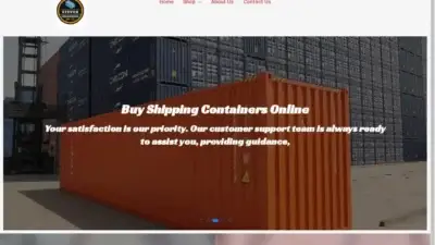 Screenshot of Container scam website Stevencontainersservices.com