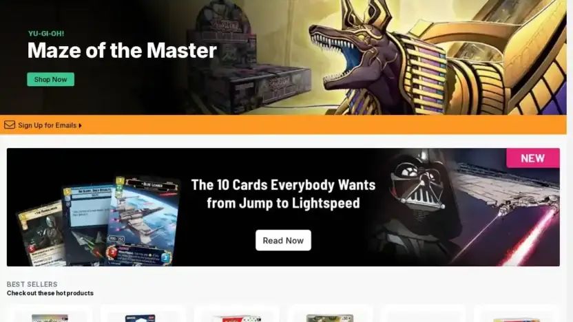 Screenshot of Non-Delivery scam website Store-tcgplayers.online