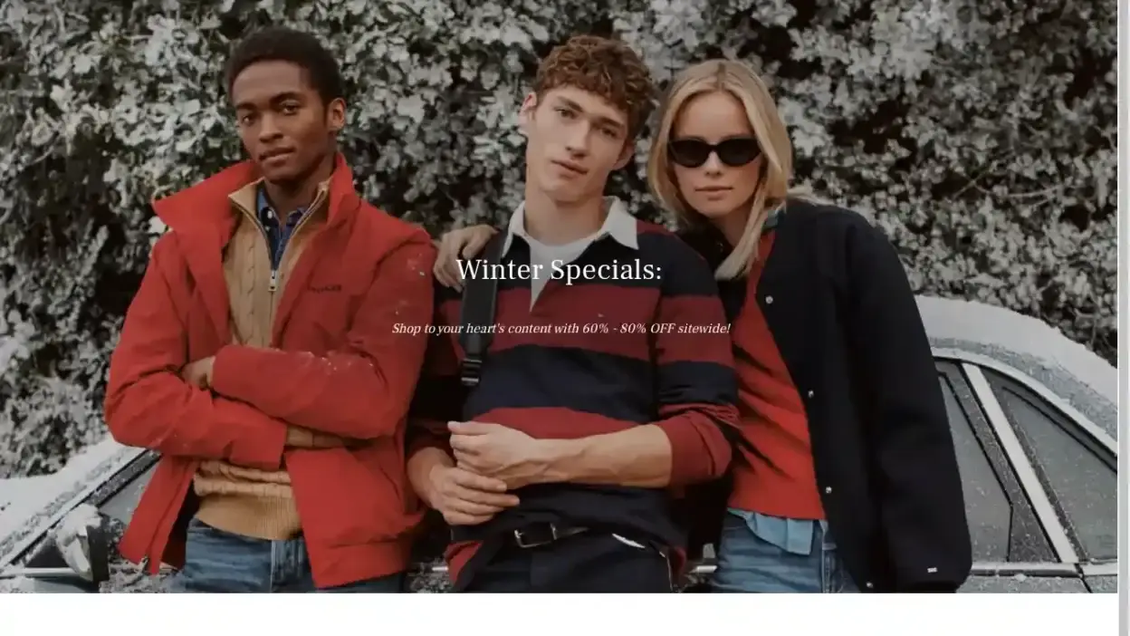 Screenshot of Non-Delivery scam website Store-tommyclub.online