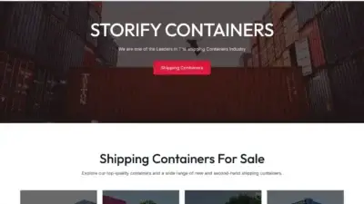 Screenshot of Container scam website Storifycontainers.com