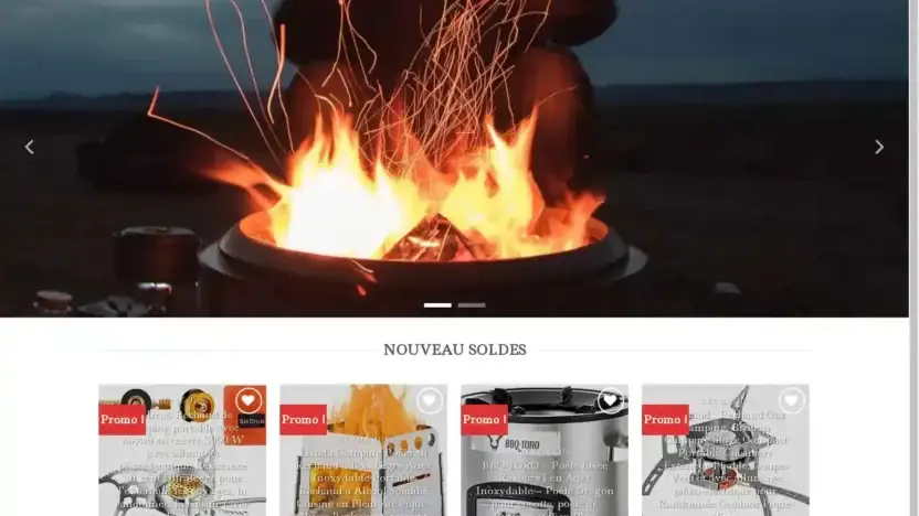 Screenshot of Non-Delivery scam website Stovessolde.com