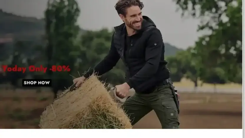 Screenshot of Non-Delivery scam website Straussequipment.shop