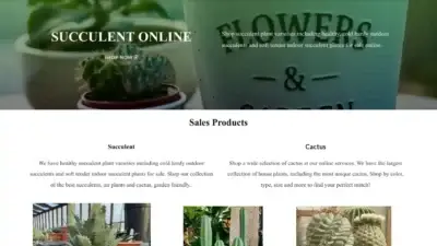 Screenshot of Non-Delivery scam website Succulentplanter.net