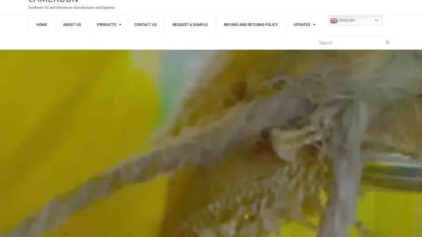 Screenshot of Commodity scam website Sunfloweroilsupplier.com