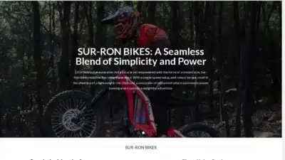 Screenshot of Automobile scam website Surron-bike.com