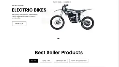 Screenshot of Non-Delivery scam website Surronbikesau.com
