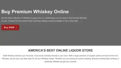 Screenshot of Whisky scam website Swiftwhiskeysupply.com