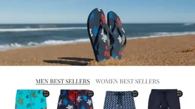 Screenshot of Non-Delivery scam website Swimmingtrunks-vip.shop