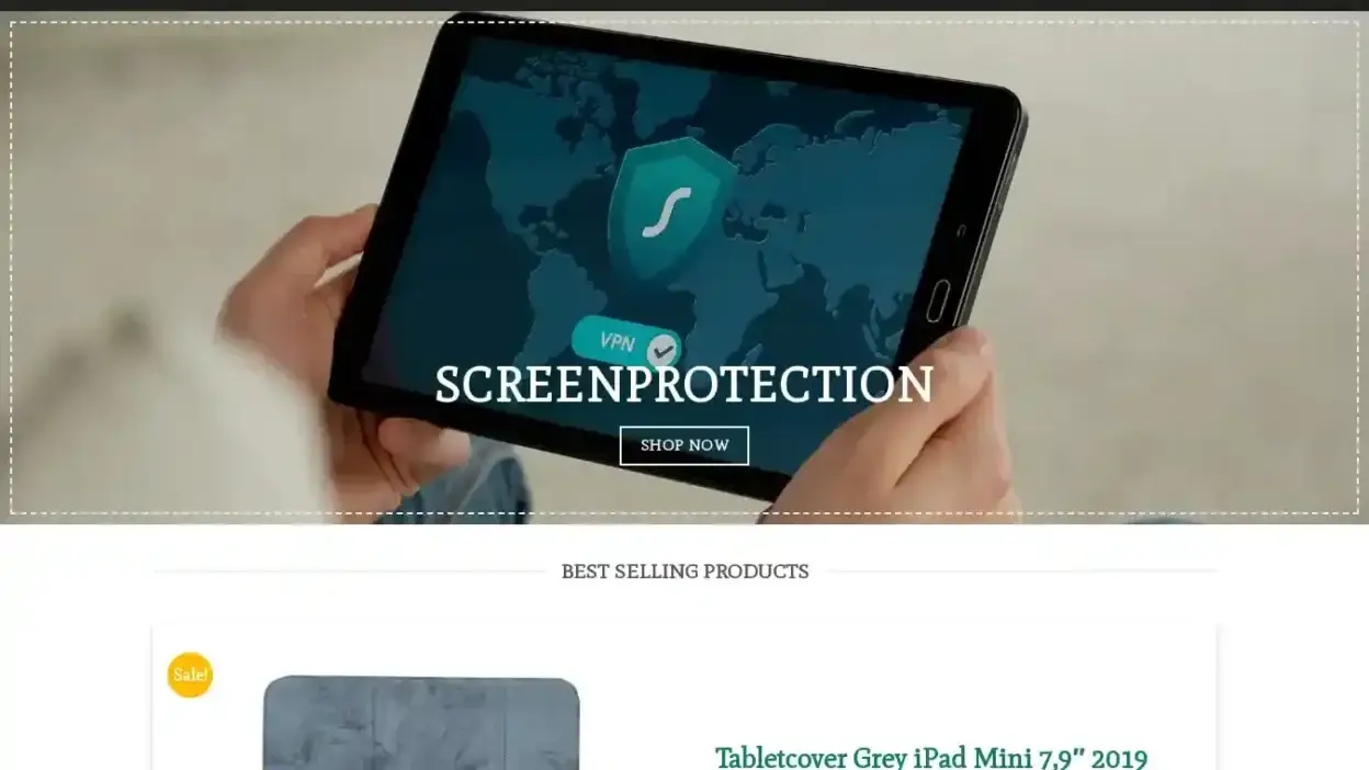 Screenshot of Non-Delivery scam website Tabletsreaders.com