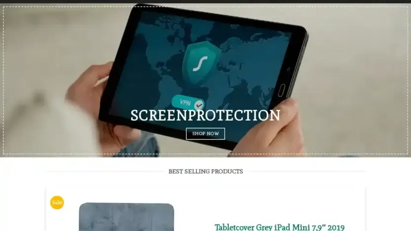 Screenshot of Non-Delivery scam website Tabletsreaders.com
