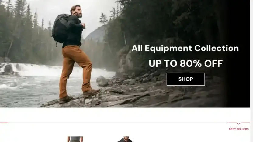 Screenshot of Non-Delivery scam website Tacticalgear511.com