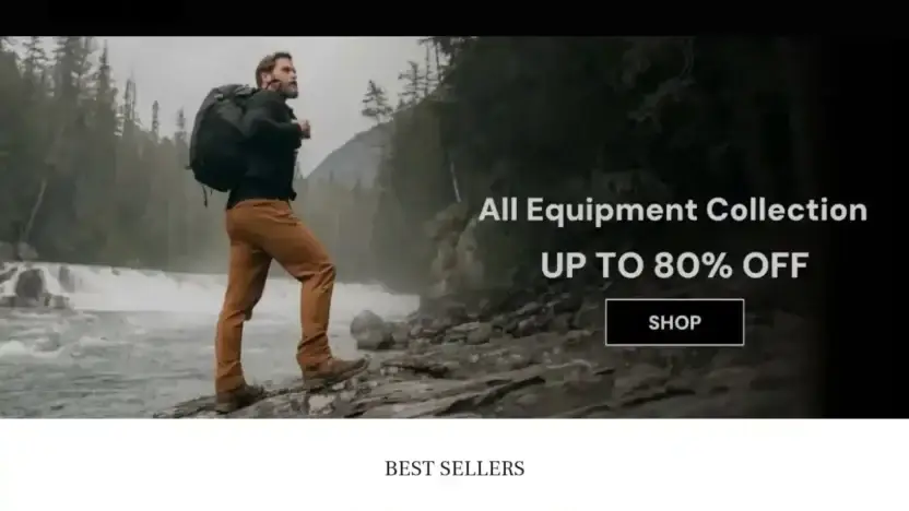 Screenshot of Non-Delivery scam website Tacticalstore-eu.shop