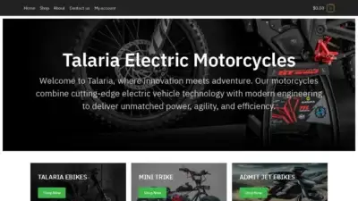 Screenshot of Non-Delivery scam website Talariaebikeco.com