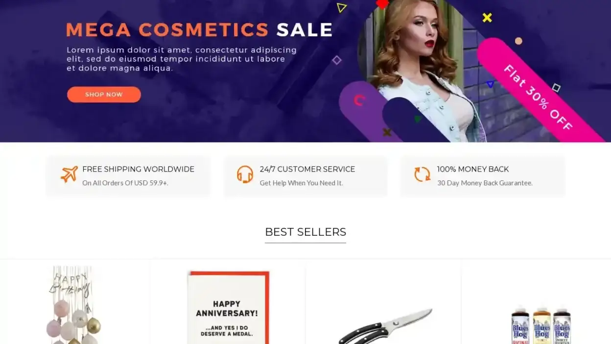 Screenshot of Non-Delivery scam website Tanktop1.shop