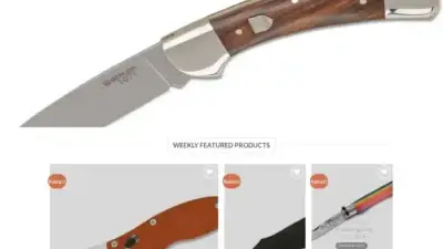 Screenshot of Non-Delivery scam website Taschenmesserde.com