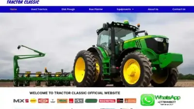 Screenshot of Non-Delivery scam website Tctractors.com