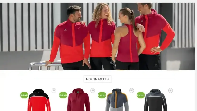 Screenshot of Non-Delivery scam website Teamsportde.com