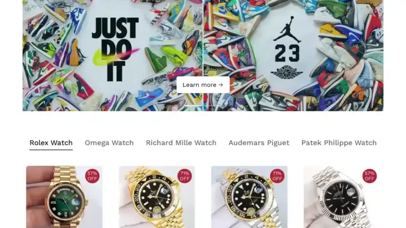 Screenshot of Non-Delivery scam website Teme123.com