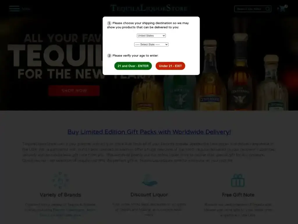 tequilaliquorstore-com Alternative Text