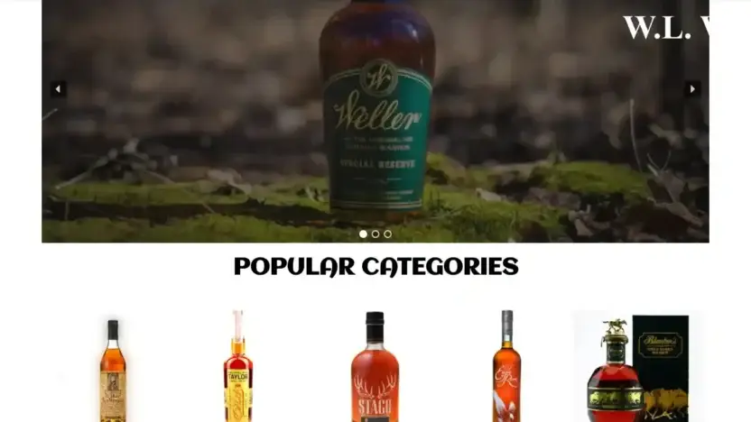 Screenshot of Whisky scam website Thebourbonwhiskeysociety.com