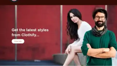 Screenshot of Fashion scam website Theclothify.store