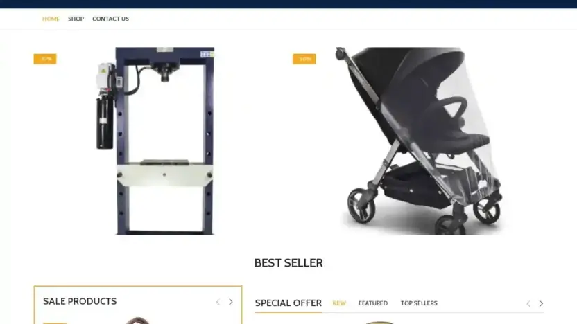 Screenshot of Non-Delivery scam website Thegermanoutletn.shop