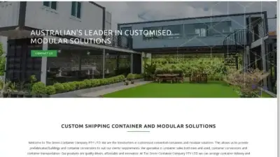 Screenshot of Container scam website Thegreencontainercompany.com