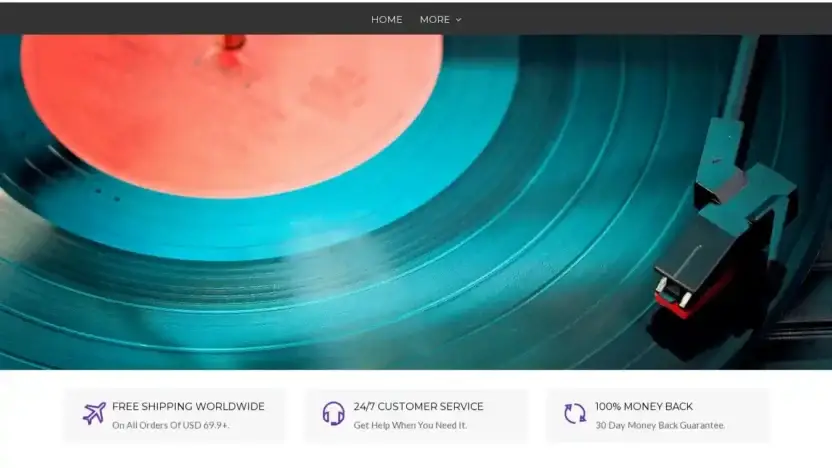 Screenshot of Non-Delivery scam website Thejeqt.shop
