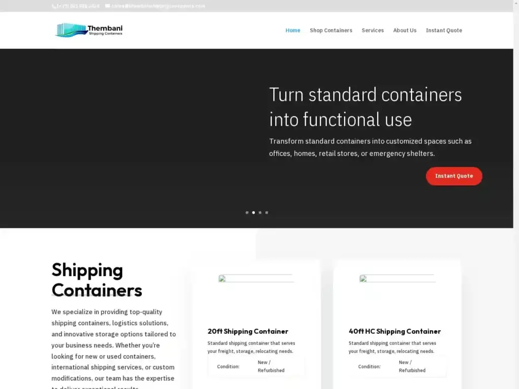 thembanishippingcontainers-com Alternative Text