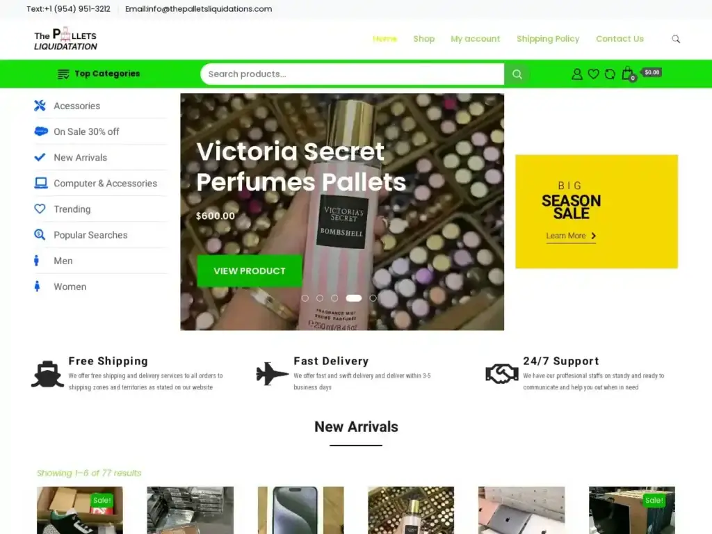 thepalletsliquidations-com Alternative Text