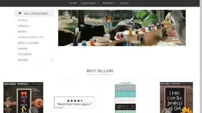 Screenshot of Non-Delivery scam website Thestencilsmith.shop