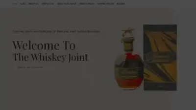 Screenshot of Whisky scam website Thewhiskeyjoint.com