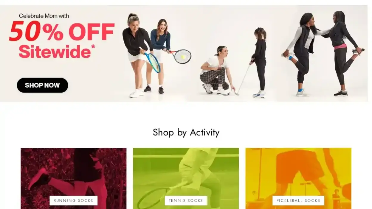 Screenshot of Non-Delivery scam website Thorlo.shop