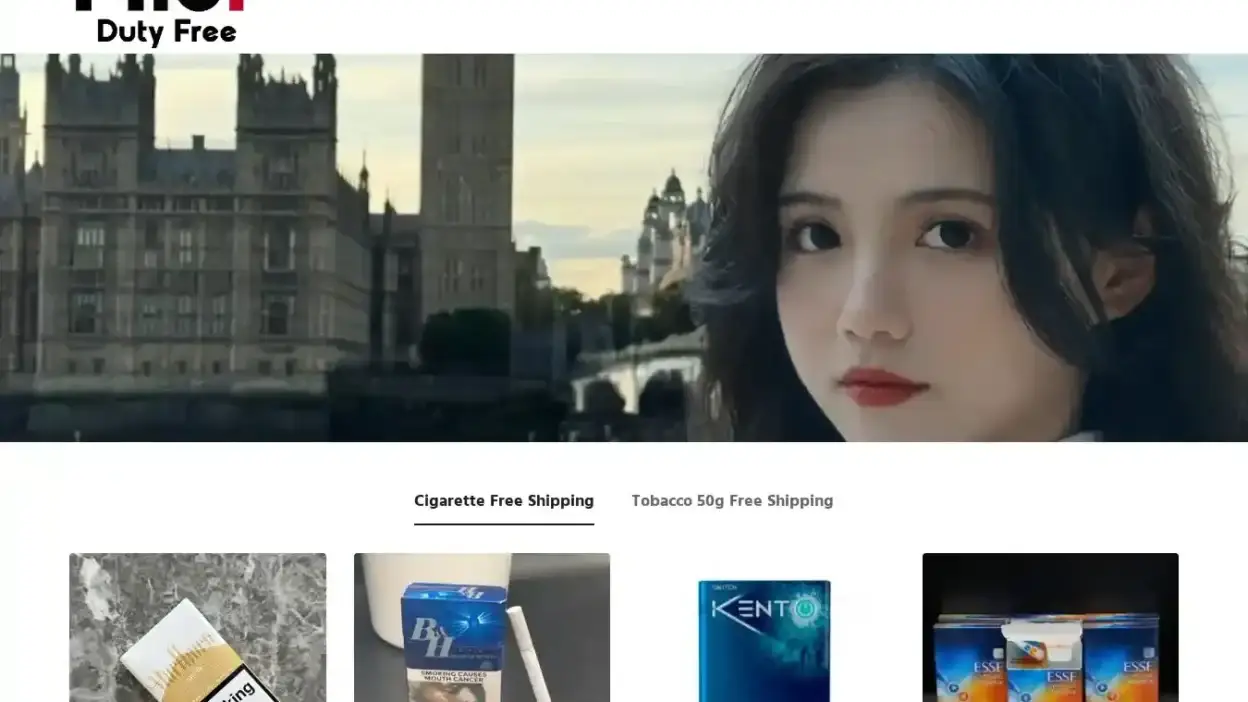 Screenshot of Non-Delivery scam website Tinsleyfagshop.com