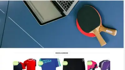 Screenshot of Non-Delivery scam website Tischtennisde.com