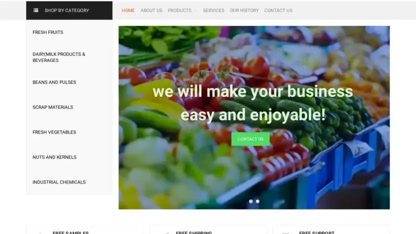 Screenshot of Non-Delivery scam website Tkgtradings.com