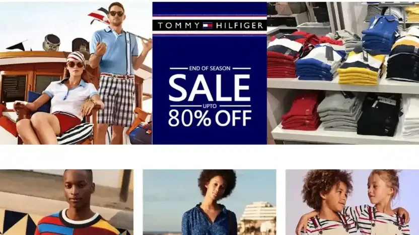 Screenshot of Non-Delivery scam website Tommmyhiilfilgers.store