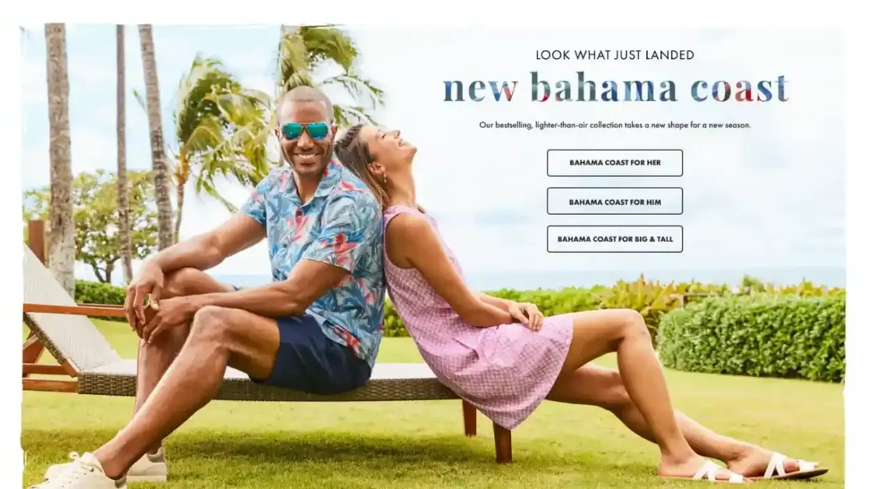 Screenshot of Non-Delivery scam website Tommybahama-us.com