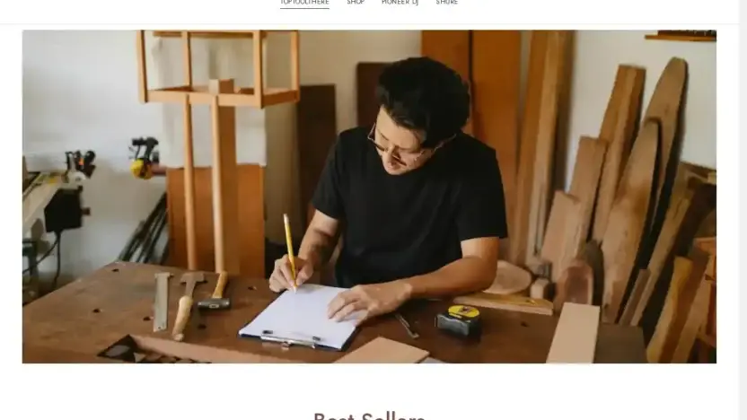 Screenshot of Non-Delivery scam website Toptoolthere.com