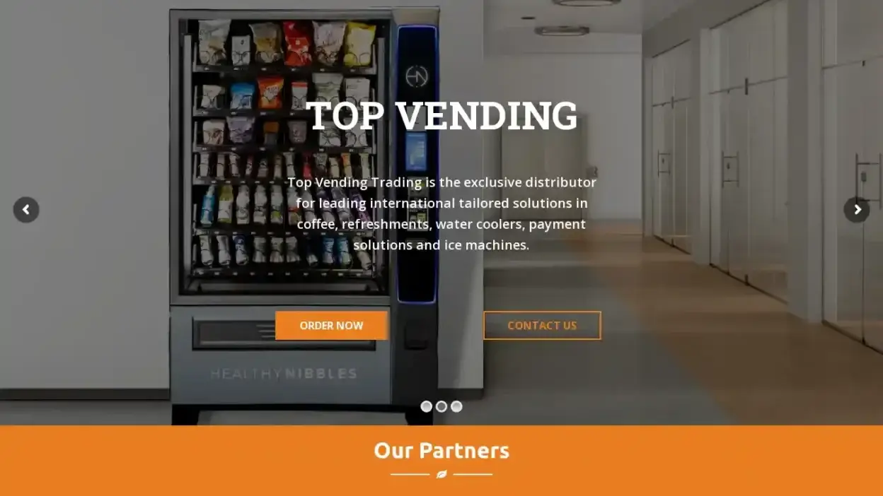 Screenshot of Non-Delivery scam website Topvendingtrading.com